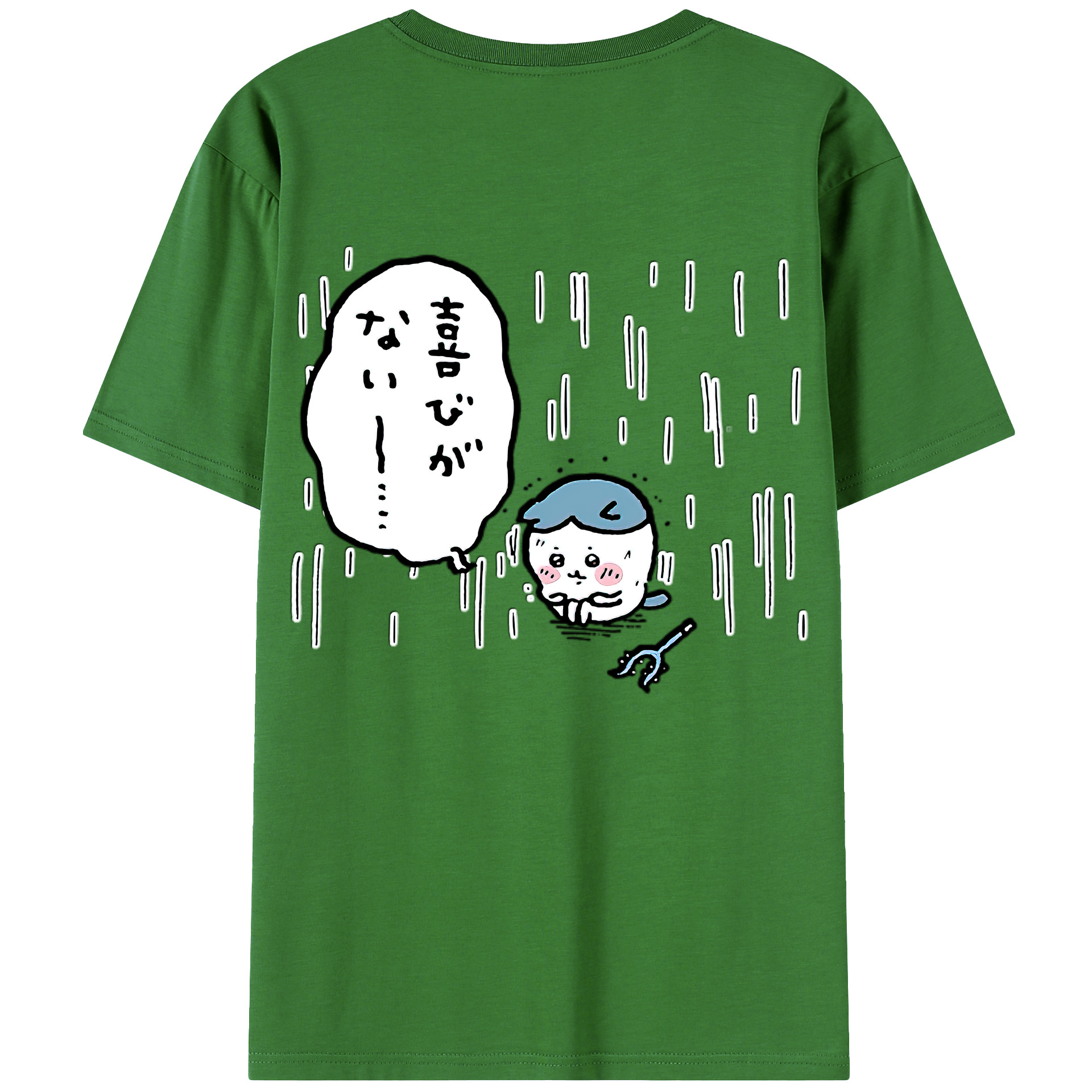 （画像用） ちいかわ ハチワレ Chii-kawa hachiware レディース半袖Tシャツ(バックプリント)